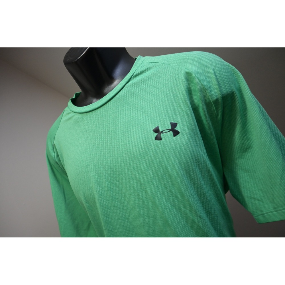 Under Armour The Tech Tee Men XL Green Short Sleeve Athletic Shirt Excellent